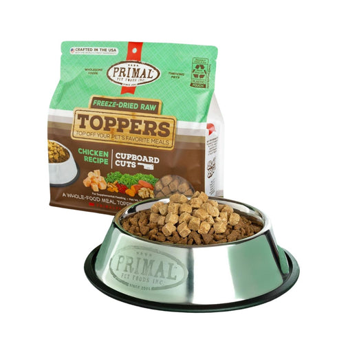 Primal Freeze Dried Chicken Cupboard Cuts Dog Cat Food Topper 3.5oz Poudre Pet & Feed Supply